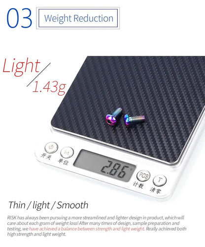 M5x12mm Titanium Alloy Bike Bottle Holder Screw Bicycle Water Bottle Cage Bolts Mountain Road Bike Accessories