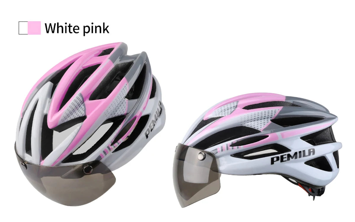 Cycling Helmet Goggle E-bike Helmet, Road Mountain Bike Helmet, Lens For Riding Bicycle, Skateboard, Scooter