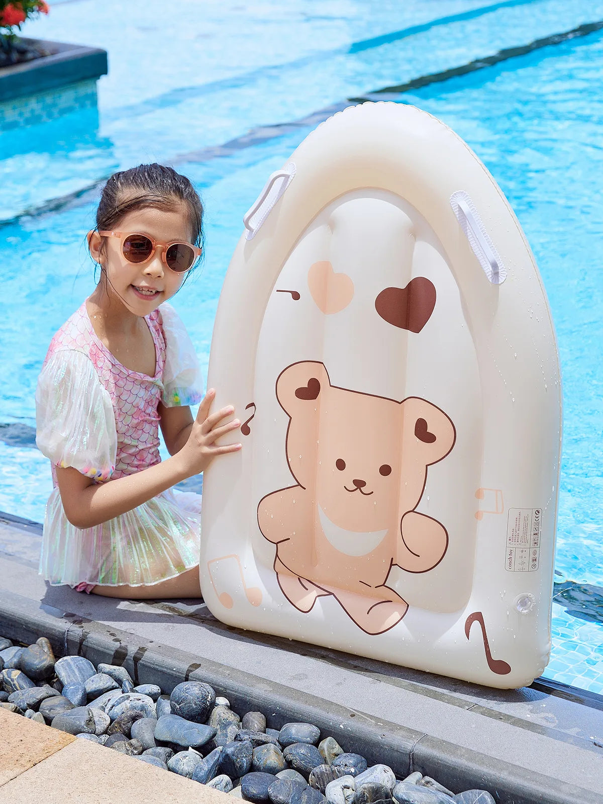 Water Hammock for Children, Swimming Circle Pool Bathtub Water Play Swim Tube