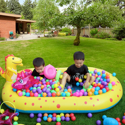 1.7m Inflatable Swimming Pool, Dinosaur Shape, PVC  Material, Outdoor Bath Lawn, Water Toy Inflatable Fountain