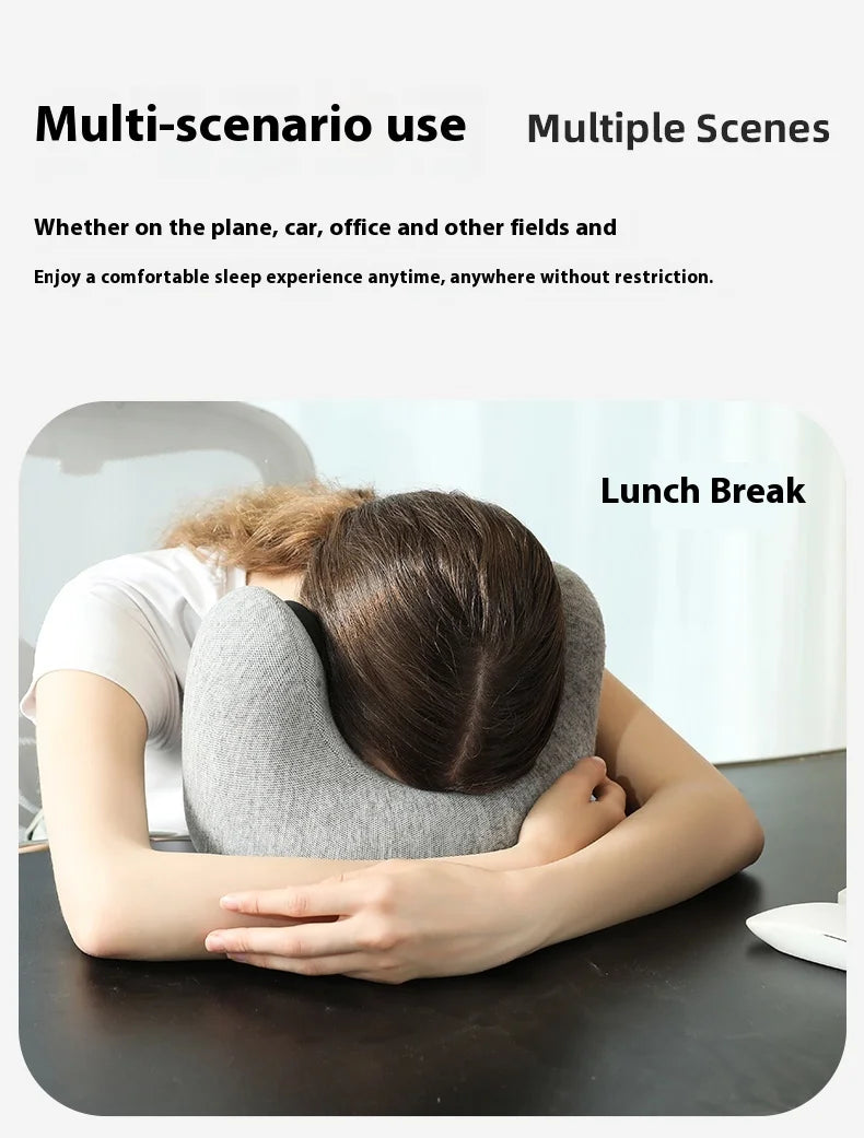 U-shaped pillow, nap pillow, prone pillow, airplane high-speed rail neck protection, memory cotton, essential tool for office tr