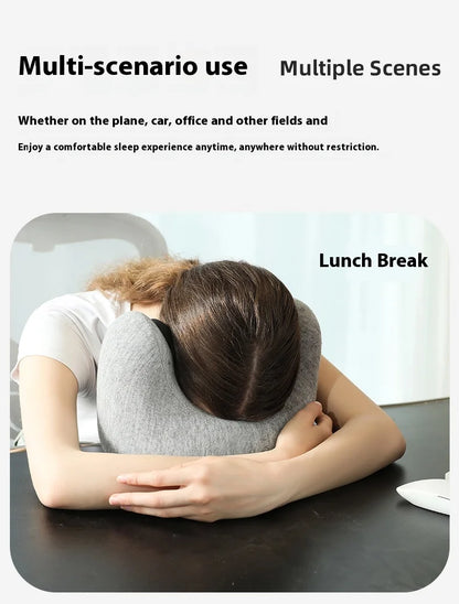 U-shaped pillow, nap pillow, prone pillow, airplane high-speed rail neck protection, memory cotton, essential tool for office tr