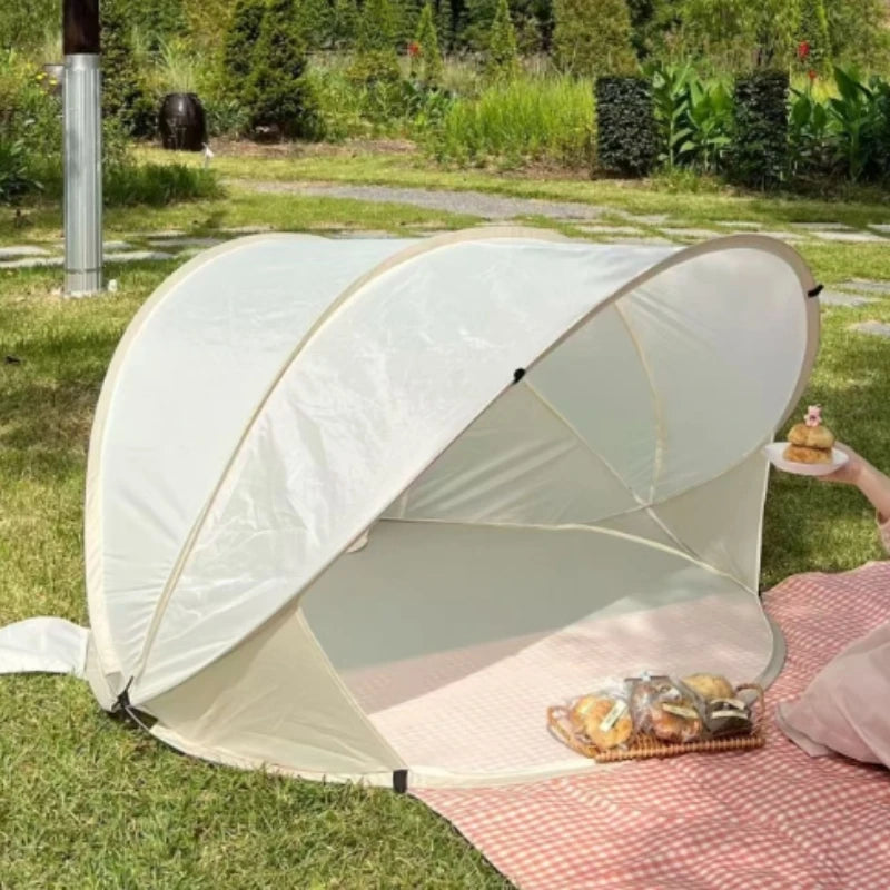 1pc 2-3 person tent outdoor camping  portable sunshade  quick throwing tent  garden  courtyard  game house  travel supplies