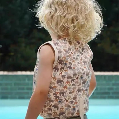 Water Inflatable & Adjustable Vest Anti Rollover, for Kids