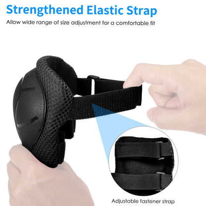 Kids 7 in 1, Helmet and Pads Set, Adjustable, Knee Pads Elbow Pads Wrist Guards for Scooter, Skateboard, Roller Skating, Cycling