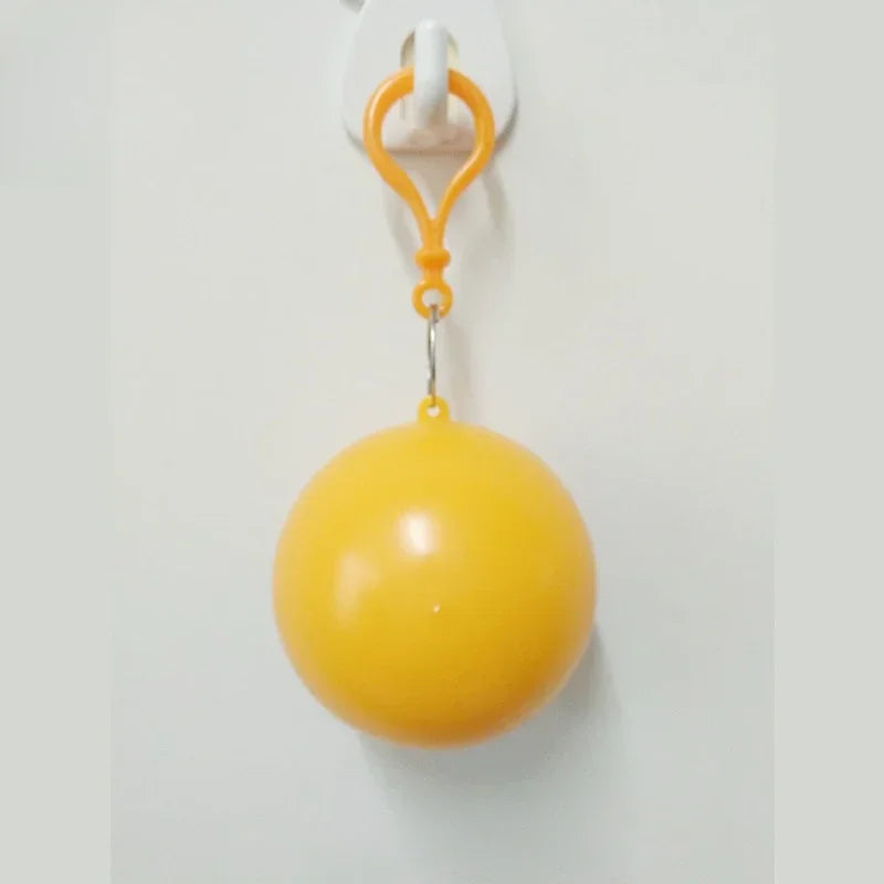 Portable Raincoat Ball Disposable Raincoats Waterproof Transparent Rain Cover Emergency Coat for Traveling Camping Outdoor Sport