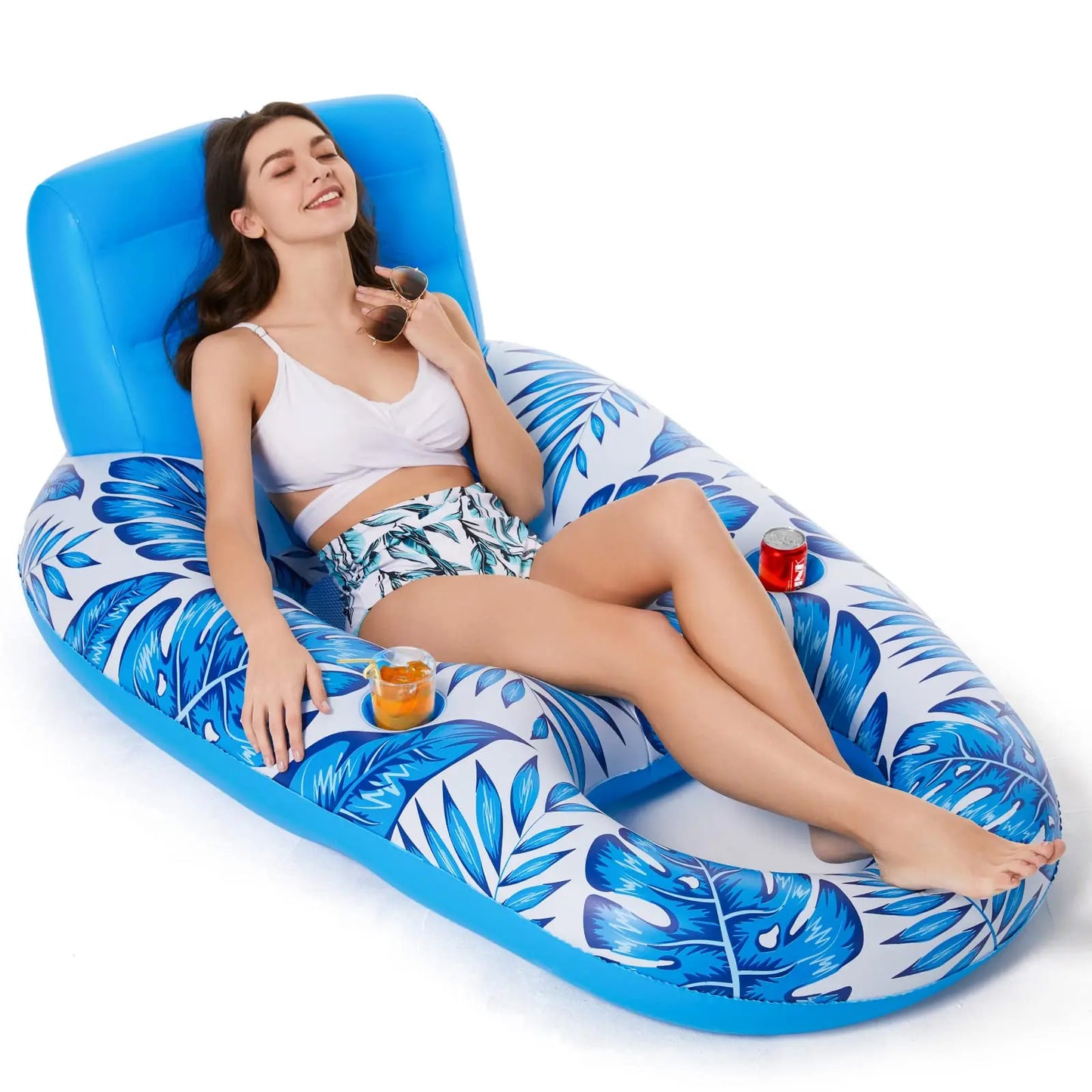Pool Float Lounger, Floating Chair for Swimming Pool, Lake Lounge Float