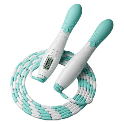 Jump Rope Plastic Segmented, Soft Beaded Skipping Rope, Adjustable Length for Kids & Adults