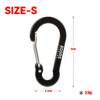 Fishing Multi Tool 10Pcs 4/5/7cm D-ring Aluminum Aalloy Carabiner Clip Outdoor Travel Hook Buckle Karabiner Camp Equipment