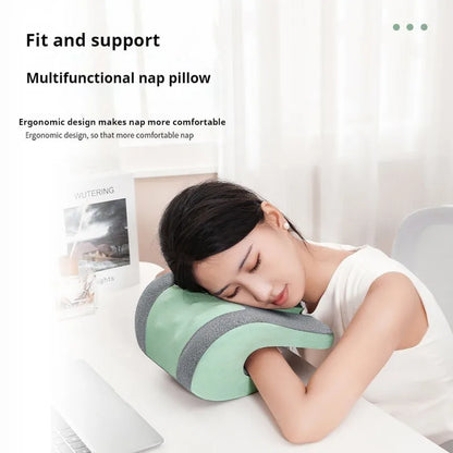 Office Chair Headrest Pillow Head Neck Shoulder Support Cushion Ergonomic Neck Pain Relief Memory Foam Travel Sleeping Pillow