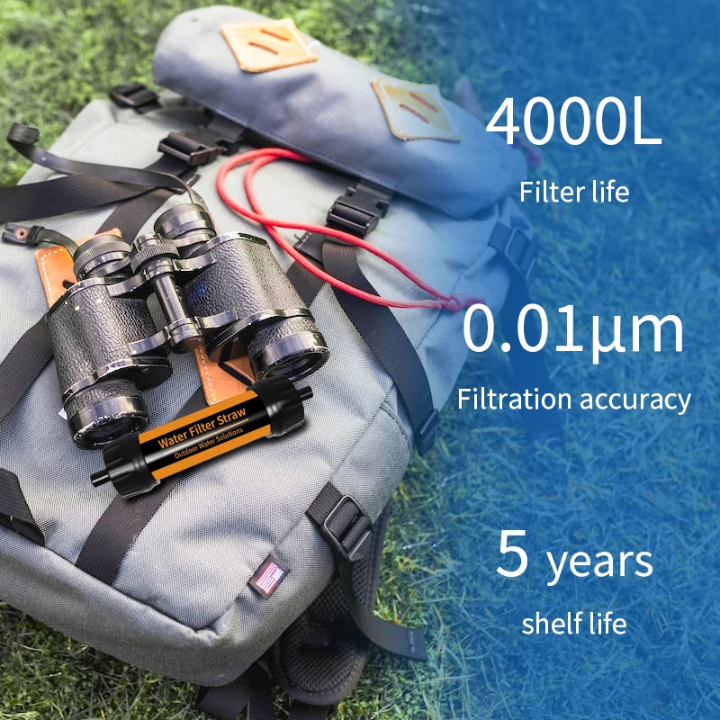 Mini Water Filter Purifier, Survival and Camping Accessories, Outdoor Camp Travel Camper Gadget