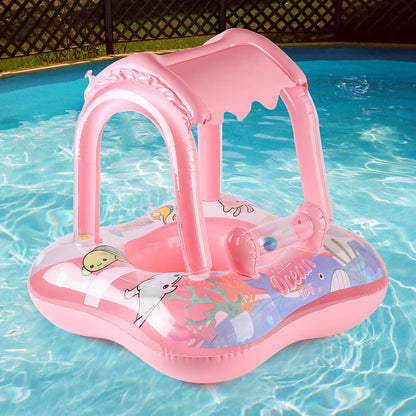 Pool Float with Canopy for Kids, Swimming Pool Ring, for Beach, Toys for Party