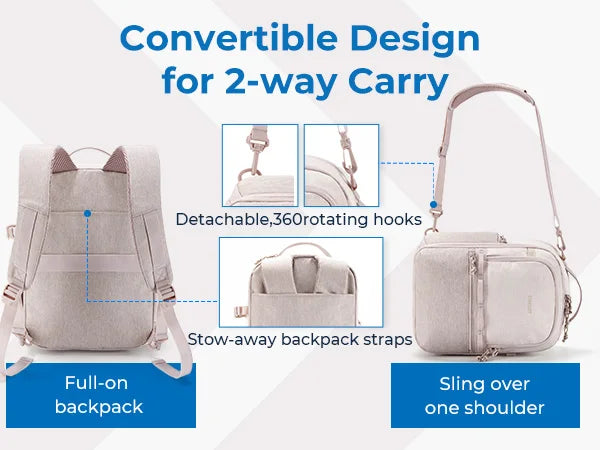 BAGSMART Camera Backpack for Photographers DSLR SLR Camera Backpacks Waterproof Backpack Fit up to 12.9" iPad with Tripod Holder