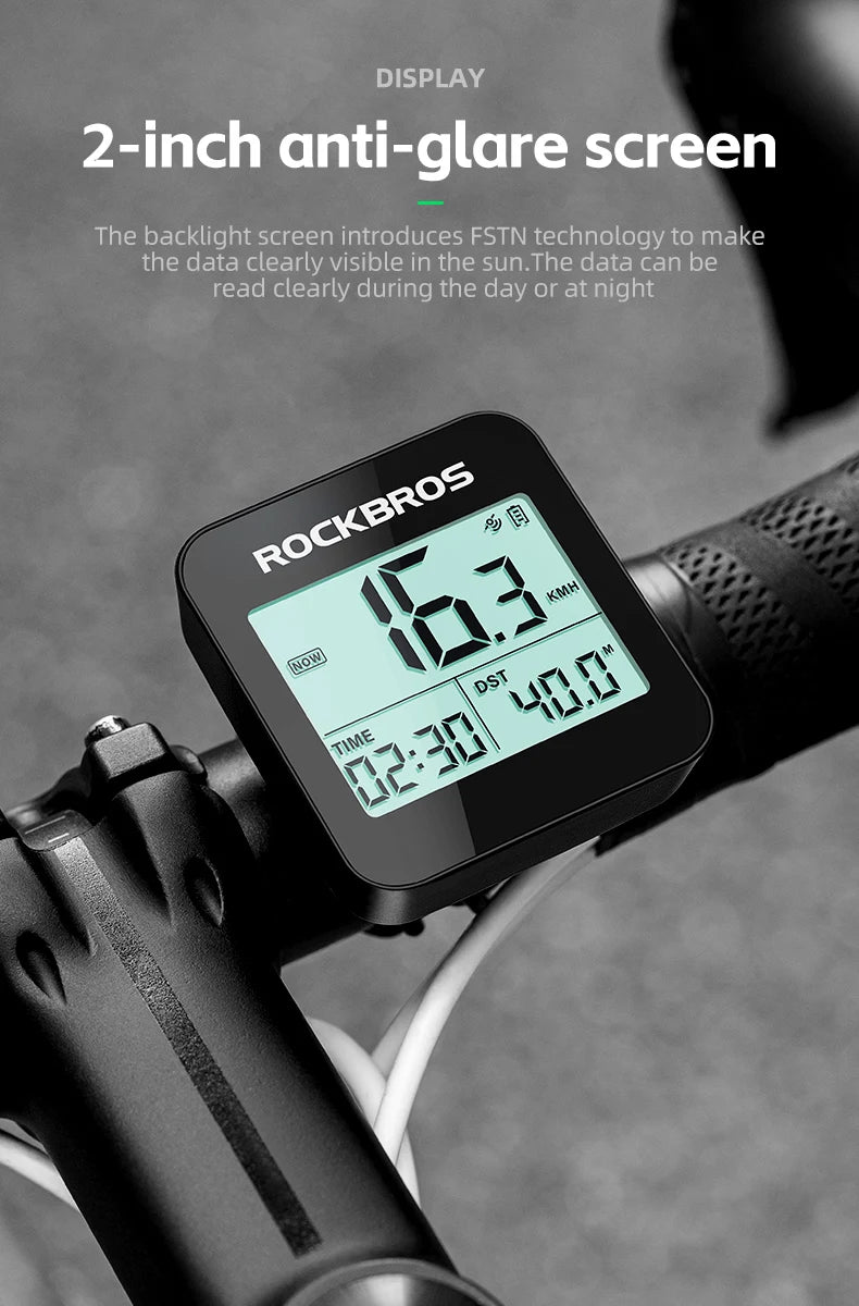 Speedometer Road Bike MTB IPX6 Waterproof Wireless Stopwatch Cycling Odometer, Bicycle Accessories