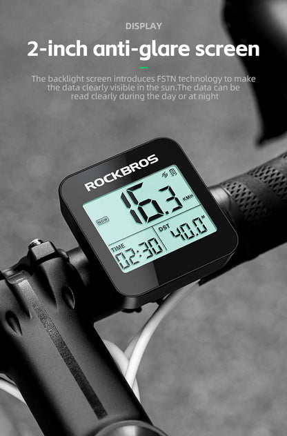 Speedometer Road Bike MTB IPX6 Waterproof Wireless Stopwatch Cycling Odometer, Bicycle Accessories