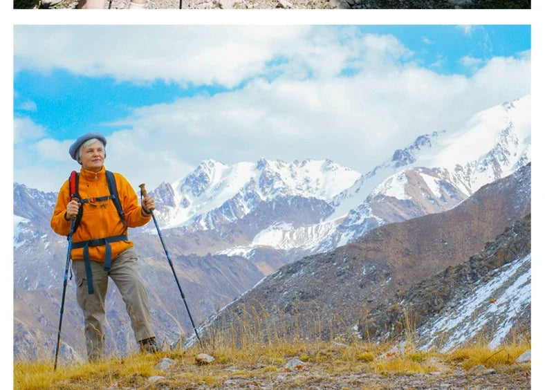 2PCS Trekking Poles, Telescopic Aluminum Alloy Walking Sticks, for Hiking