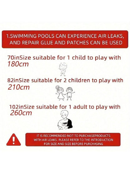 1.8/2.1/2.6/3M Inflatable Swimming Pool, for Children & Adult, PVC Material, Thickened Summer Baby Play Pool