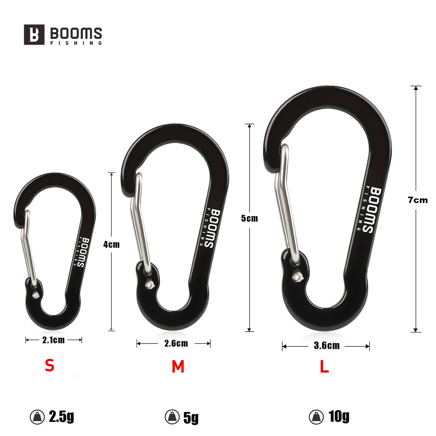 Fishing Multi Tool 10Pcs 4/5/7cm D-ring Aluminum Aalloy Carabiner Clip Outdoor Travel Hook Buckle Karabiner Camp Equipment