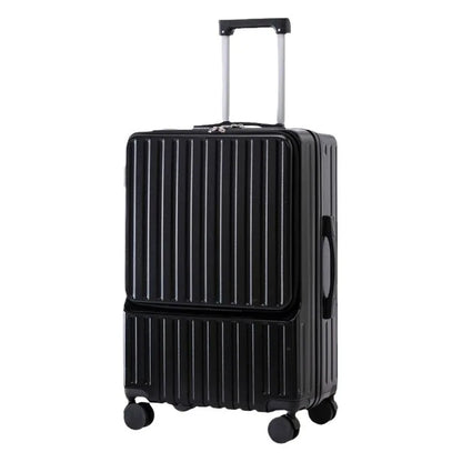 Luggage Large Capacity Trolley Case Universal Wheel Handheld Travel Suitcase Front Open Boarding Box Usb Charging Trolley Case
