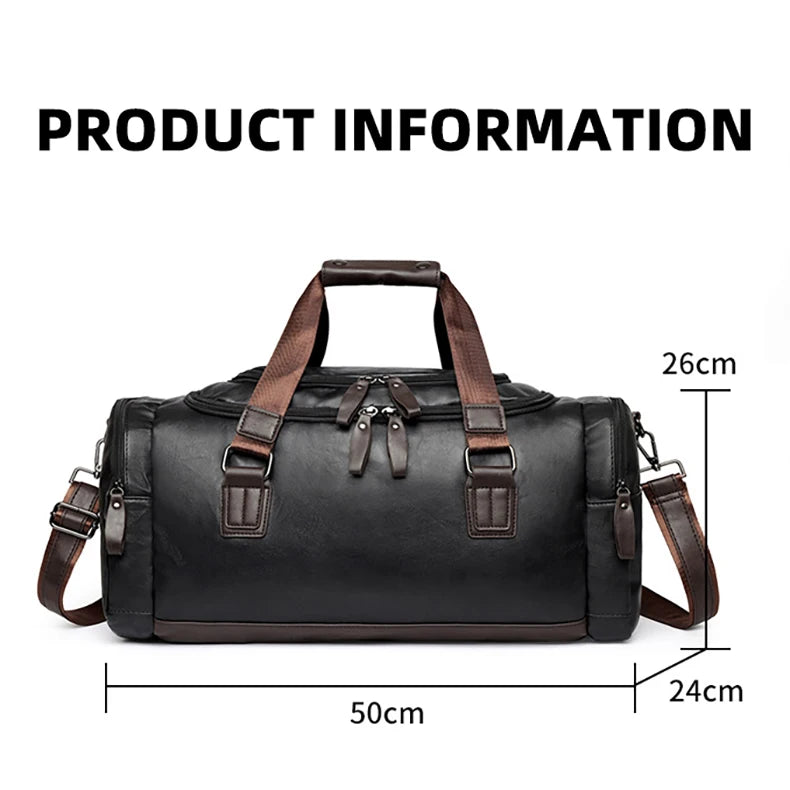 PU Sports Handbag, Shoulder Bag for Gym, Fitness & Travel