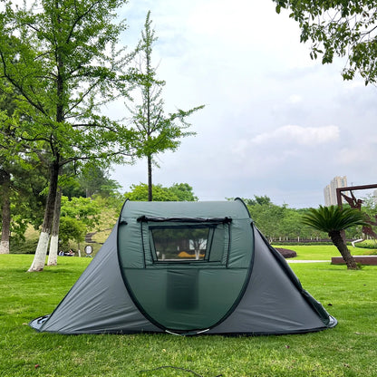 5-8 people quick opening hand throw tent waterproof camping boat tent outdoor tent fully automatic pop-up