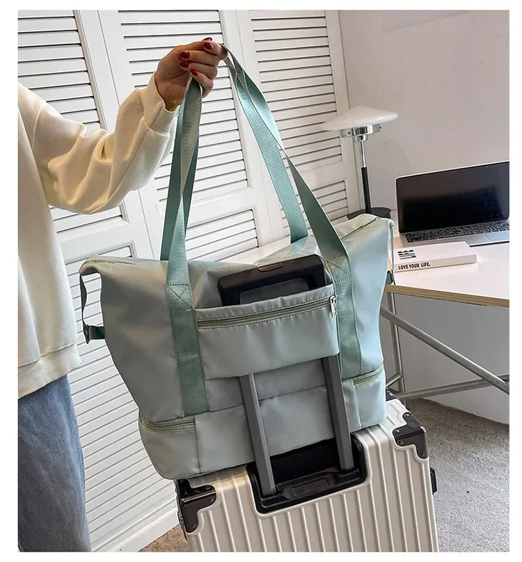 Large Capacity Sport Bag, with Dry / Wet Separation, Shoulder Bag for Fitness, Gym, Outdoor, Travel