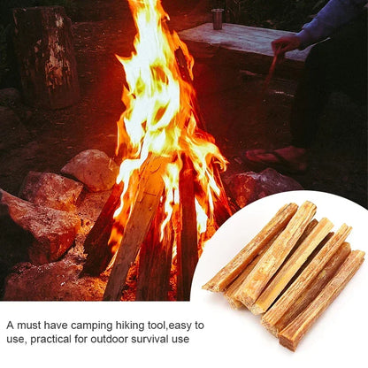 1box Fatwood Fire Starter Stick Outdoor Fire-making Tools Natural Firestarting Wood Sticks for Camping Hiking Emergency Survival