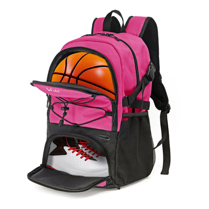 Sport Backpack, with Separate Ball Holder & Shoes Compartment, Best for Basketball, Soccer, Volleyball