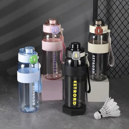800ml / 1200ml Sports Water Bottle With Straw, BPA Free, Durable, for Gym, Fitness, Outdoor Sports