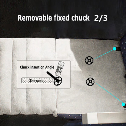 Adjustable Travel Pillow, with Inflatable Seat Cover, Foot Resting Pillow When Traveling by Train, Bus & Plane