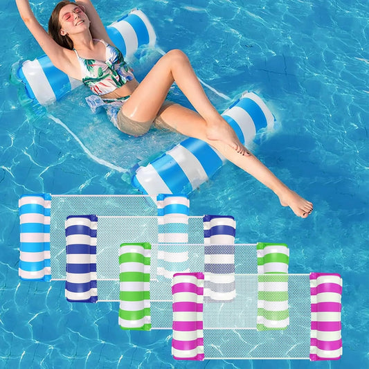 Swimming Pool Inflatable Cylindrical Striped Dual Tube, Suitable for Pools & Beach