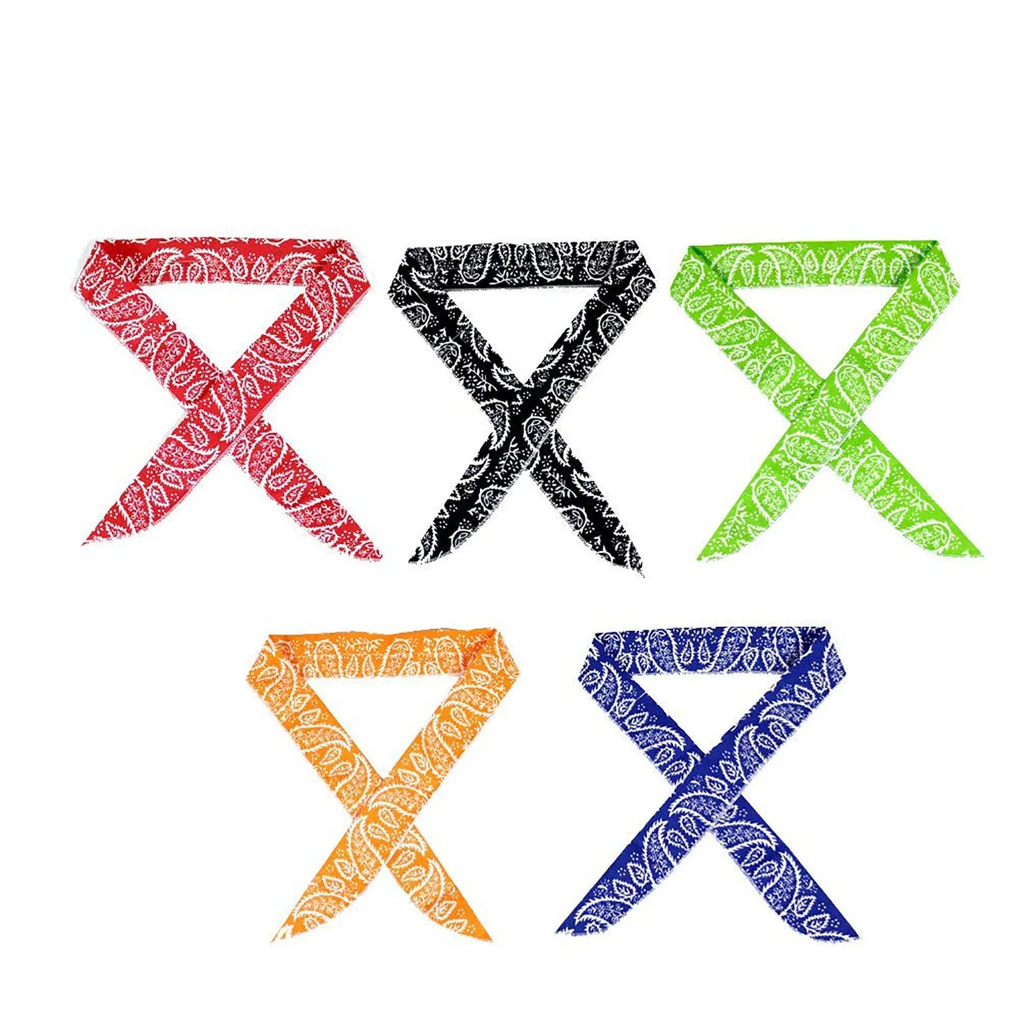 5 PCS Cooling Bandana Scarf, Reusable Chill Ice Sports Towel Wristband
