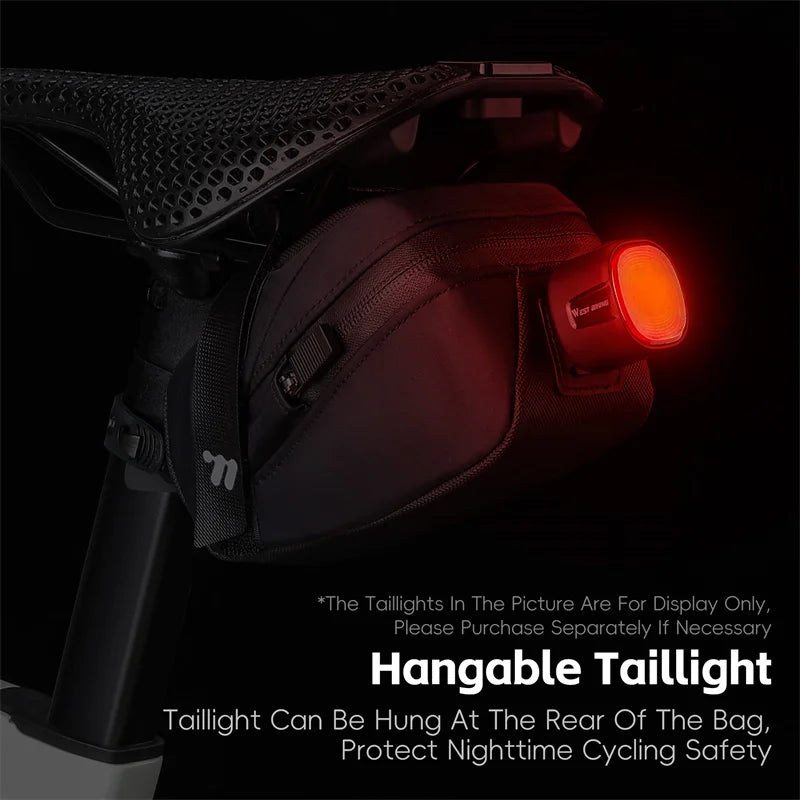 Bicycle Saddle Bag Lightweight Portable Bike Bag 0.8L Multi-Function Storage Pouch Tail Bag Cycling Accessories