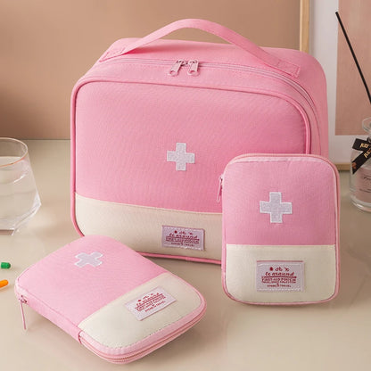 3 PCS Small Travel Medicines Bag, Home Storage First Aid Bags