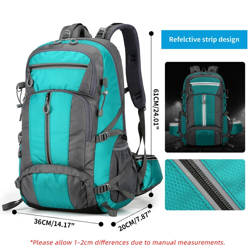 50L Camping Backpack, for Hiking, Trekking, Climbing, Travel