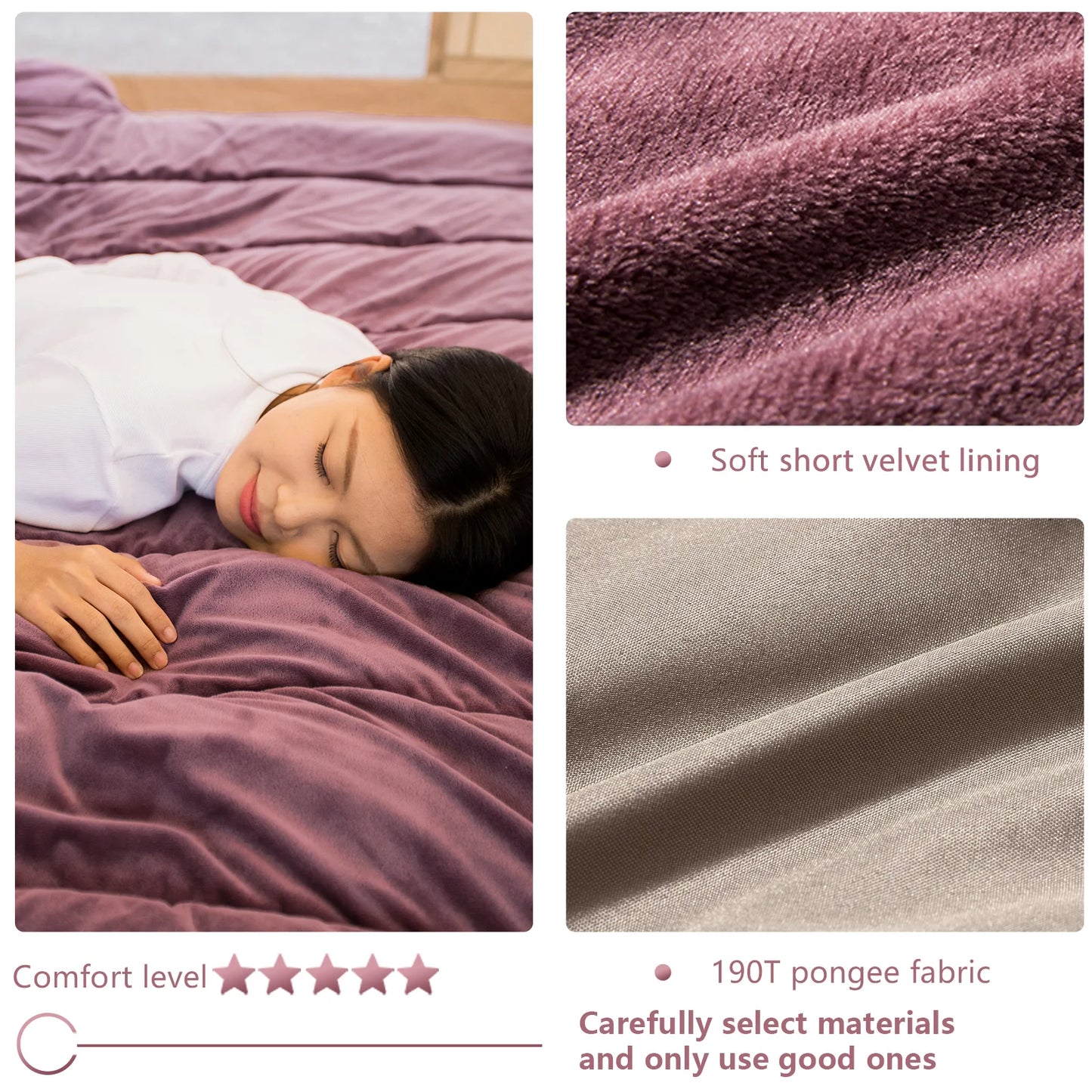 BISINNA Portable Camping Sleeping Bag Lightweight Short Velvet Cotton Winter Sleeping Bag With Pillow Outdoor Traveling Hiking