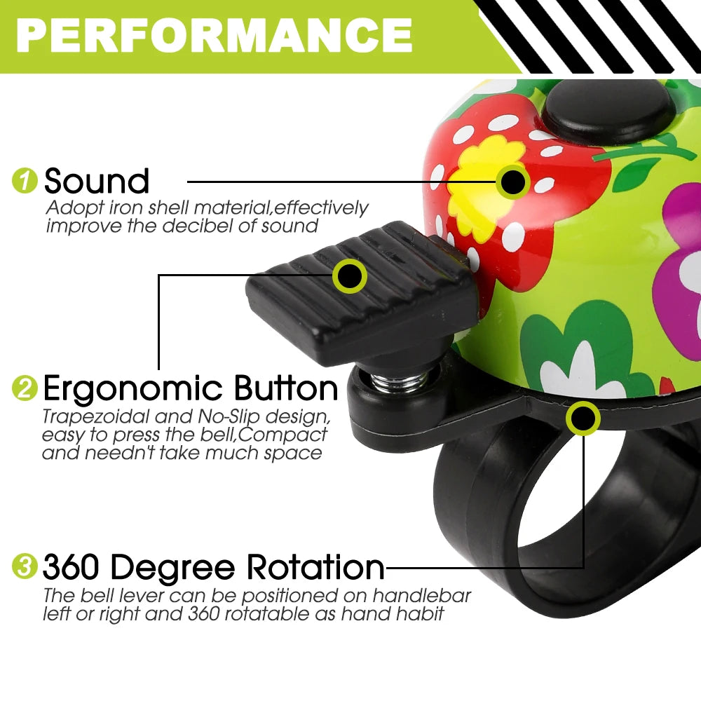 Bicycle Bell Alloy, Mountain Road Bike Ring, Cycling Handlebar Metal Ring Bell