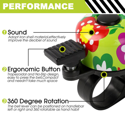 Bicycle Bell Alloy, Mountain Road Bike Ring, Cycling Handlebar Metal Ring Bell