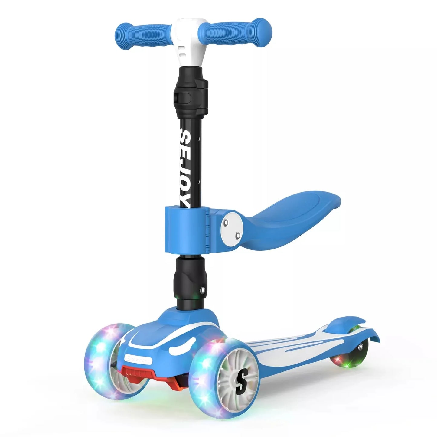 Toddler Scooter, Foldable Seat & Adjustable Height / Handlebars