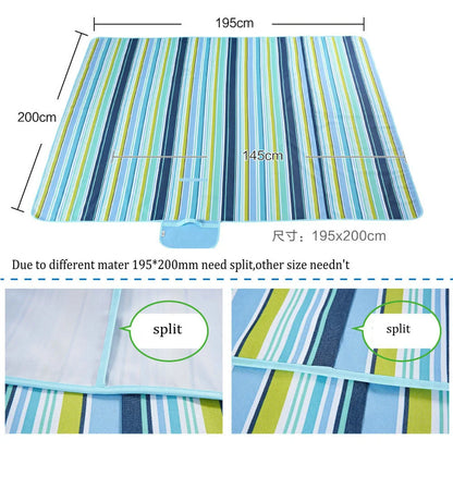 Outdoor Foldable Beach, Picnic & Camping Mat, Size: 145x180 / 145x200 / 195x200cm