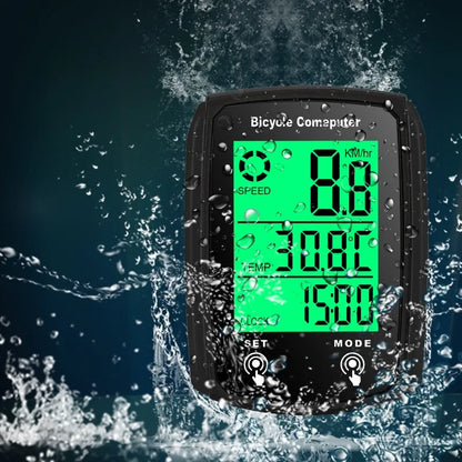 Wired Bike Computer 19 Functions Touch Bike Speedometer Odometer Waterproof Bicycle Computer with Backlight Bike Speedometer