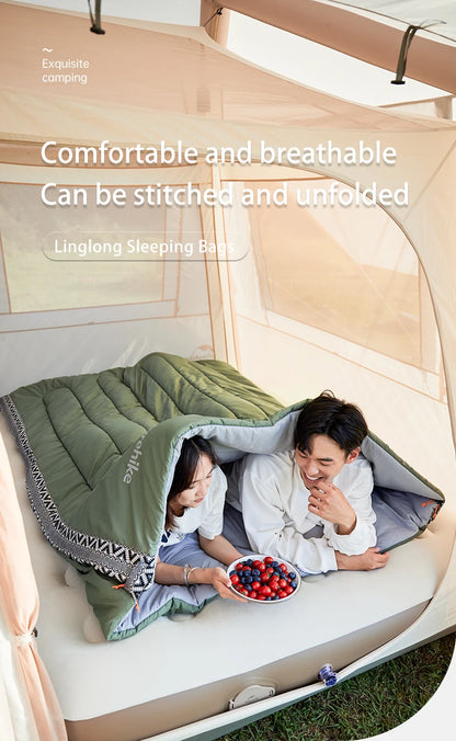 Naturehike L150 3 Season Sleeping Bags Ultralight Machine Washable Summer Sleeping Gear Outdoor Spliceable Camping Sleeping Bag