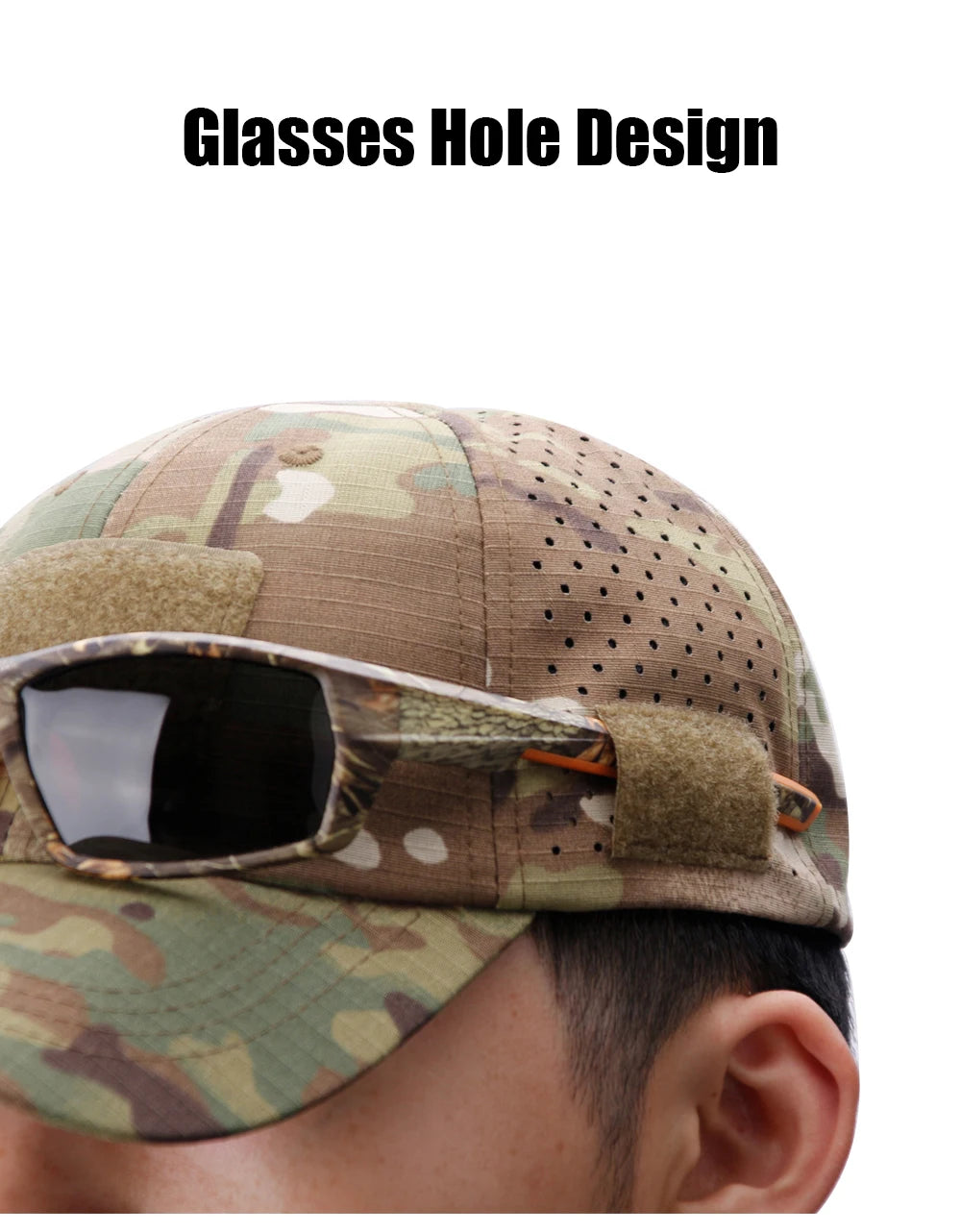 1/2pcs New Men Camouflage Baseball Cap Breathable Sunscreen Hat Outdoor Sports Hunting Hiking Camping Beach Fishing Sun Hat