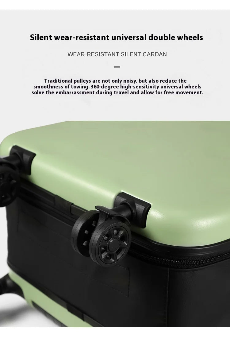 20/24/28Foldable Upright Luggage-Inch Universal Wheel Suitcase Portable Storage Luggage Password Boarding Bag