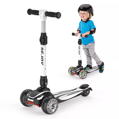 Toddler Scooter, Foldable Seat & Adjustable Height / Handlebars