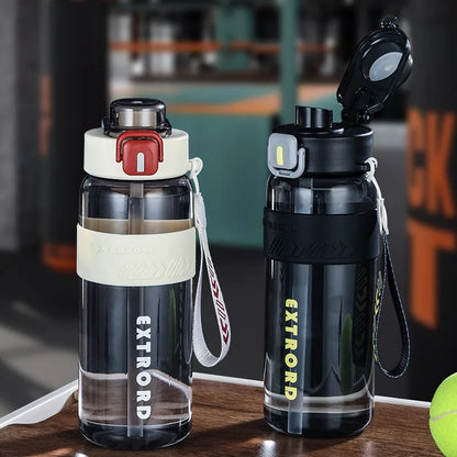 800ml / 1200ml Sports Water Bottle With Straw, BPA Free, Durable, for Gym, Fitness, Outdoor Sports