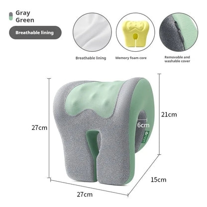 Office Chair Headrest Pillow Head Neck Shoulder Support Cushion Ergonomic Neck Pain Relief Memory Foam Travel Sleeping Pillow