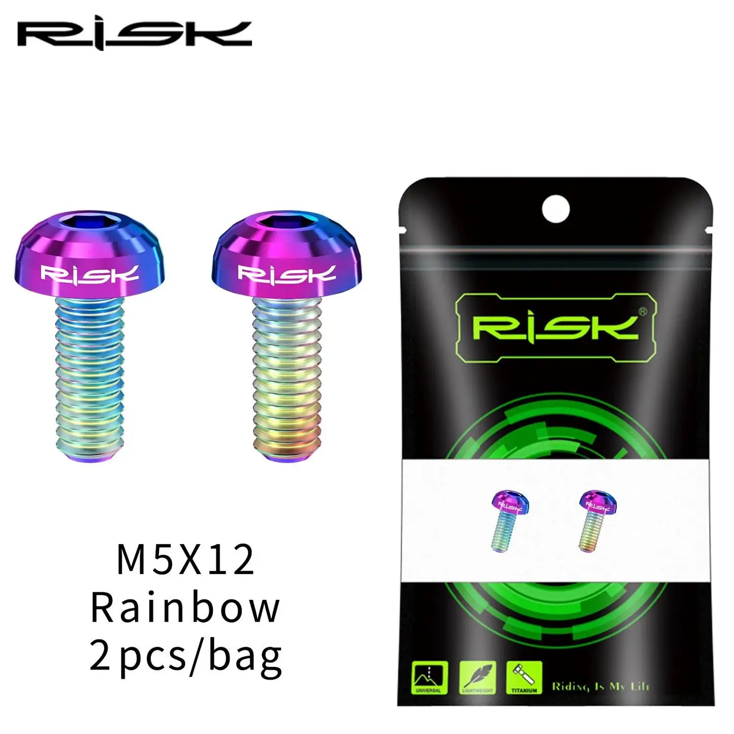 M5x12mm Titanium Alloy Bike Bottle Holder Screw Bicycle Water Bottle Cage Bolts Mountain Road Bike Accessories