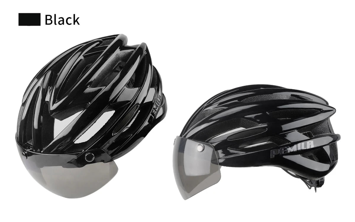 Cycling Helmet Goggle E-bike Helmet, Road Mountain Bike Helmet, Lens For Riding Bicycle, Skateboard, Scooter