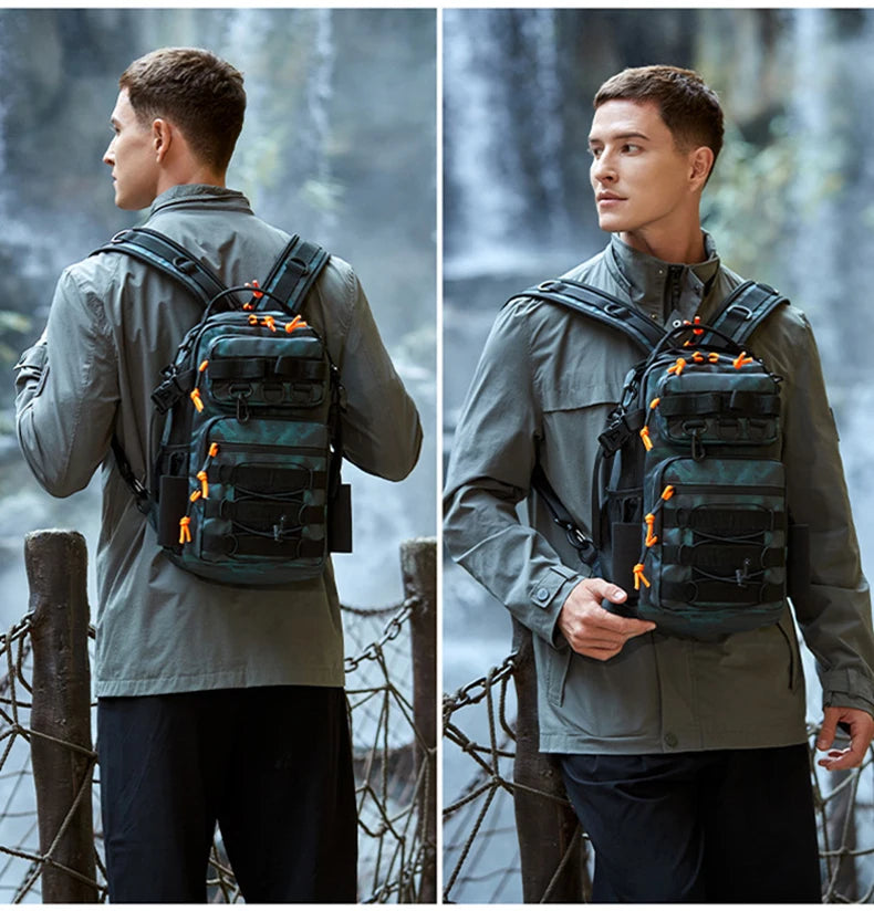 Fishing Tactical Camping Backpack Outdoor Sports Bag Hiking Molle Fish Lure Accessories Tackle Bag for Men Climbing Travel Bag